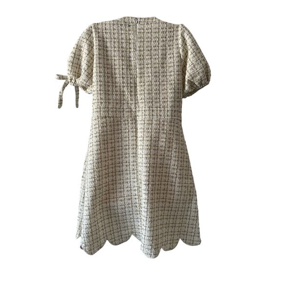 Simply Southern Retro Look Boucle Mini Dress Woman’s Size Medium Pockets - Picture 3 of 14